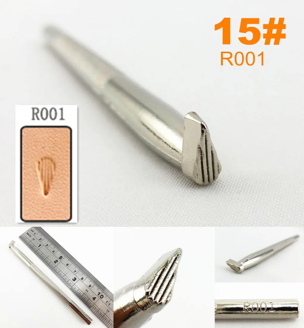 1 шт. 15# R001 Кожа ремесло Резьба штамповка штамп тиснение печати удар инструмент-Edger Creaser Groover Skiver Beveler Awl Slicke