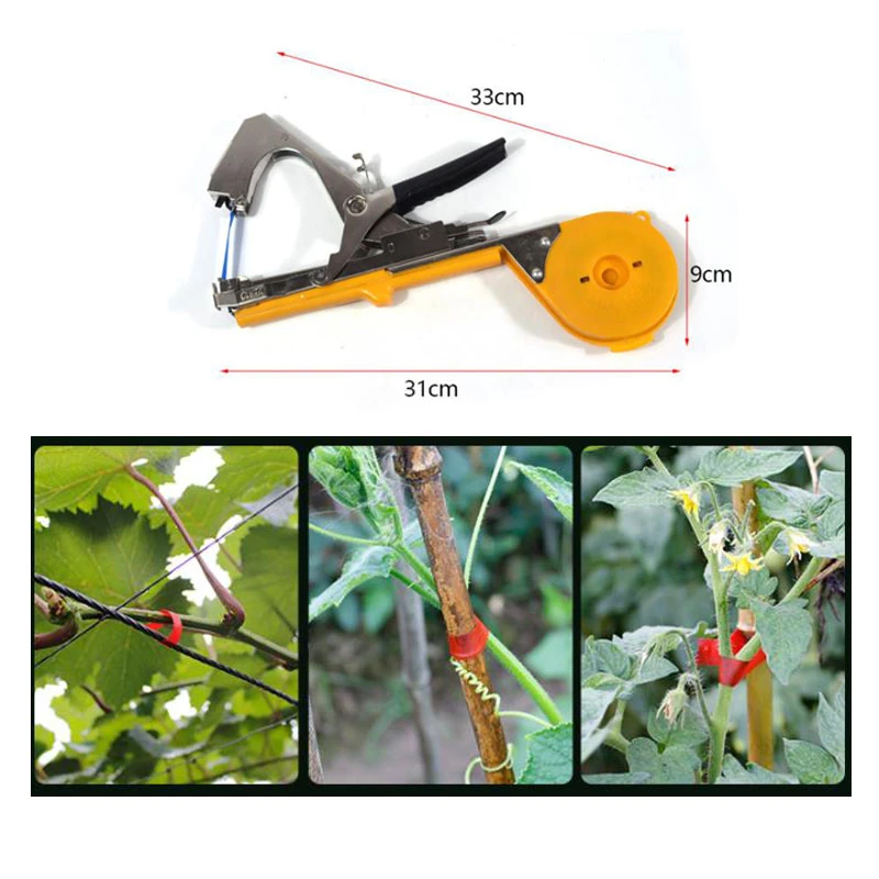 Realmote Garden Plant Tying Tapetool Tapener Machine Hand Tying Packing Stem tools Strapping Fruits and vegetables