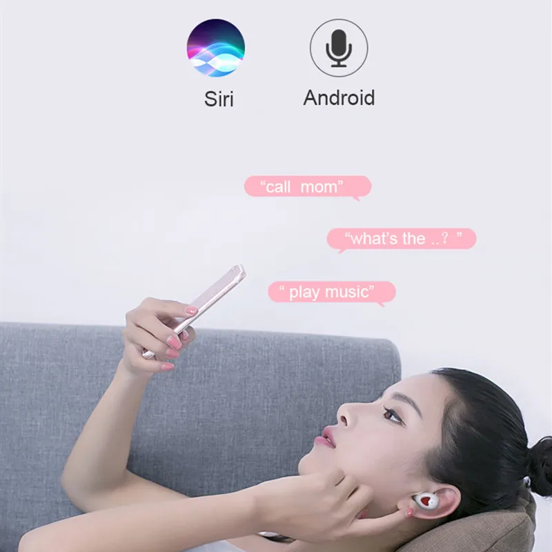Tws в ухо наушники Bluetooth 5,0 беспроводные мини наушники Спорт Handsfree HIFI бас стерео наушники с микрофоном для смартфона