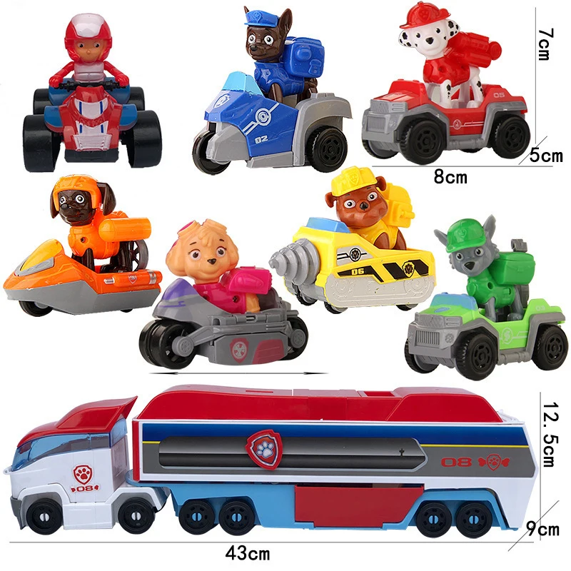 

Paw Patrol Dog Patrol Car Action Figure Toys Mobile Rescue Bus Puppy Dog Patrol Car for children Birthday Christmas Gift Bus Toy