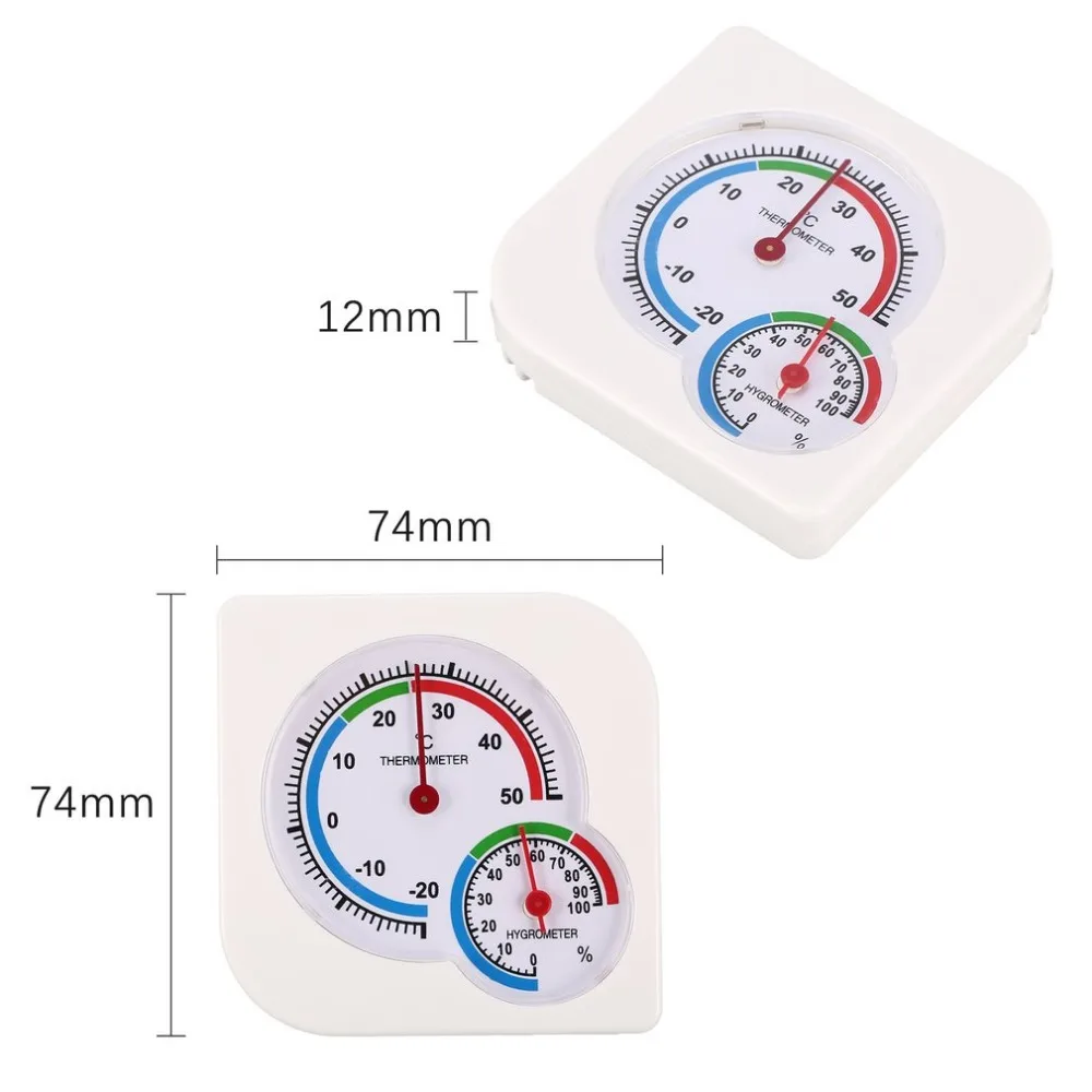 Популярный полезный мини-термометр белого цвета для детской комнаты, влажный гигрометр-20~ 50 градусов, измеритель температуры