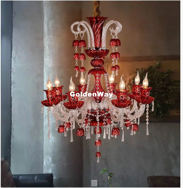 Candelabros de cristal modernos, decoración Kronleuchter Aus Kristall
