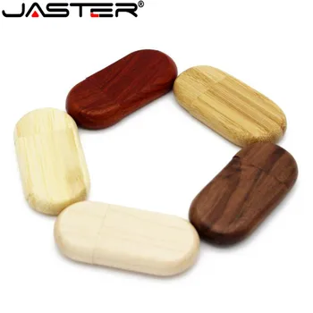 

JASTER Wood usb Flash Drive pendrive 4GB 16gb 32gb 64gb Pen Gifts memory stick U Disk photography wedding gifts 1PCS free logo
