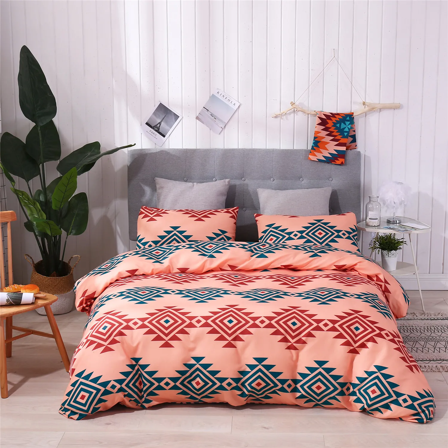 New printing comforter bedding set bed cover duvet Queen King Bedclothes Quilt Cover Pillow case Home Textile | Дом и сад