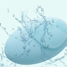 Очищающая щетка для лица, электрическая Очищающая щетка, инструмент для ухода за кожей, водонепроницаемый силиконовый скраб для лица, щетка для чистки пор, очищающее средство