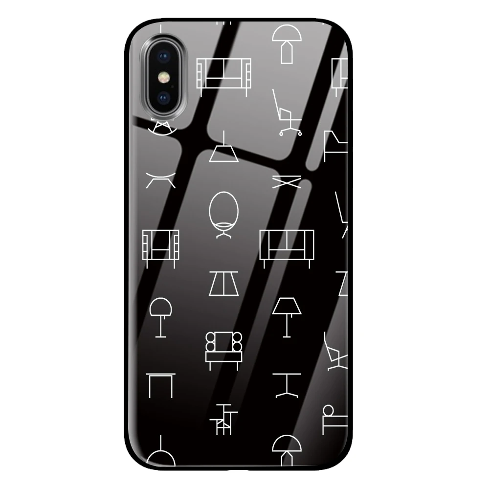 Панк оповещения для iPhone 5 5S 6 6s 7 8 Plus X XS XR 11 Pro макс. закаленное стекло чехлы - Цвет: 12