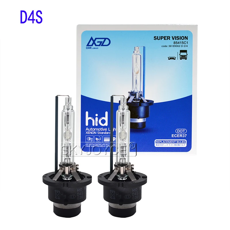 SKYJOYCE New 2PCS 35W Xenon D2S Replacement HID Bulb D4S Xenon HID Lamps 5500K Super Fast Bright D2R D4R Car Headlight Bulbs