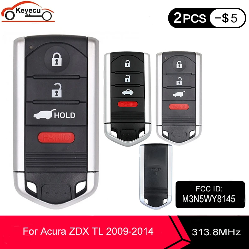 KEYECU OEM дистанционный смарт ключ-брелок для Acura ZDX TL 2009 2010 2011 2012 2013 2014 FCC ID: M3N5WY8145 313 8