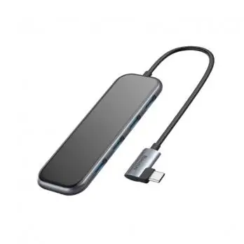 

Адаптер Baseus Multi-functional HUB Type-C to 4xUSB3.0+PD Deep Grey