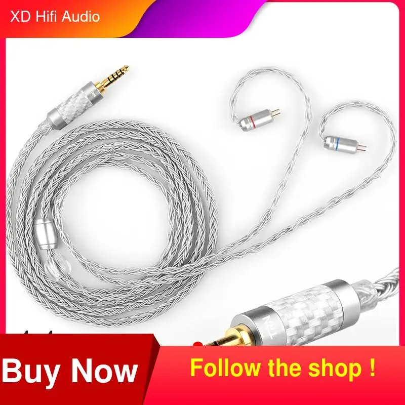 

TRN 4.4mm plug 16 Core Silver Plated HIFI Headset Upgrade Cable Balanced Cable For 4.4MM Stereo Jack Earphone