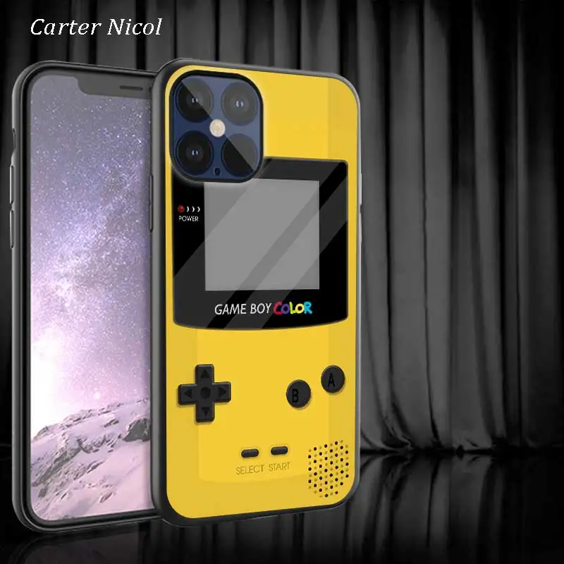 Silicone Phone Case For Apple iPhone 12 Mini 12 Pro Max Cases For iPhone 12 12Pro Max Back Cover Coque Gameboy Game Boy Fundas