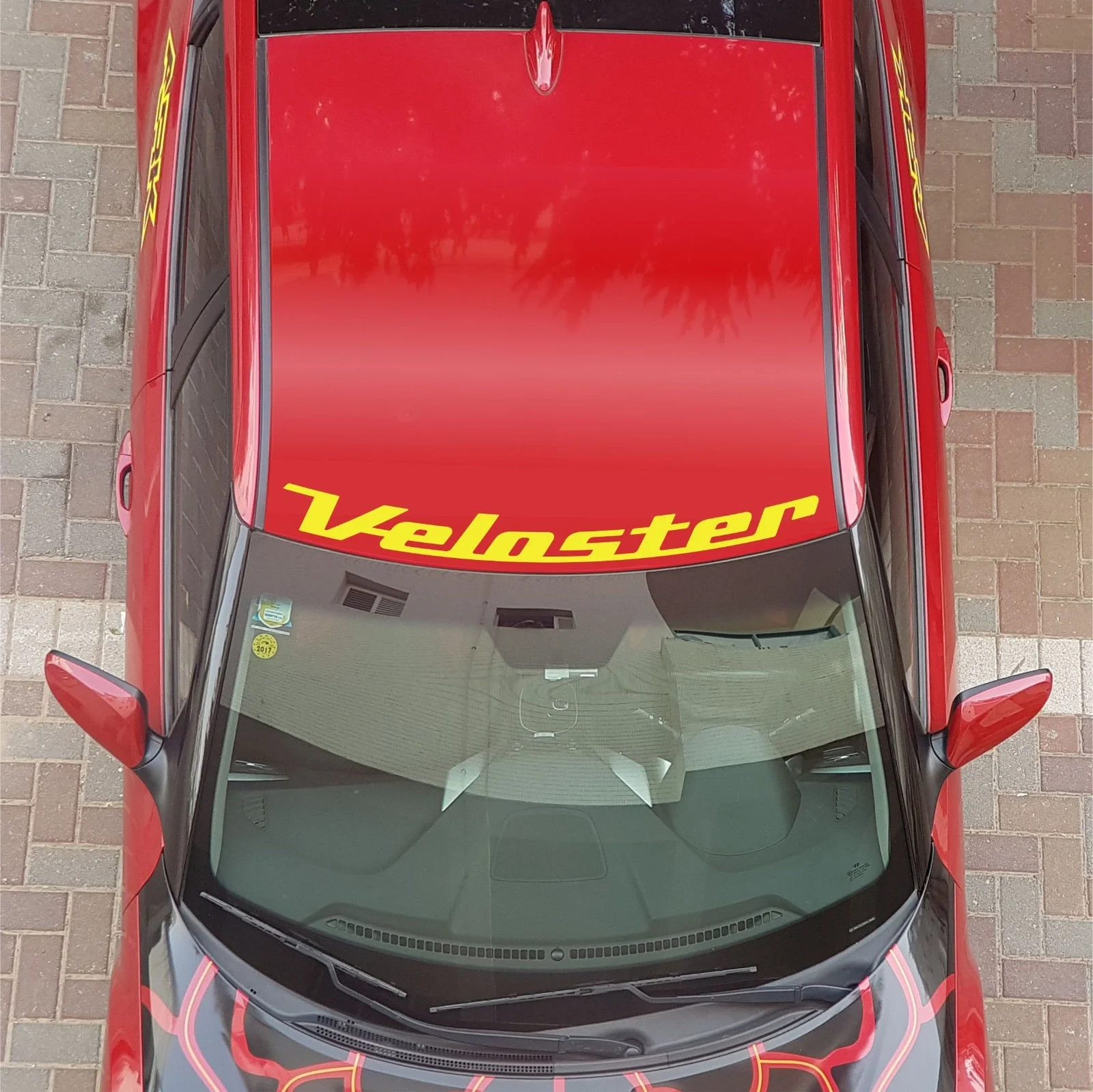 Для Hyundai Veloster переводная наклейка для автомобиля крыши лобовое стекло