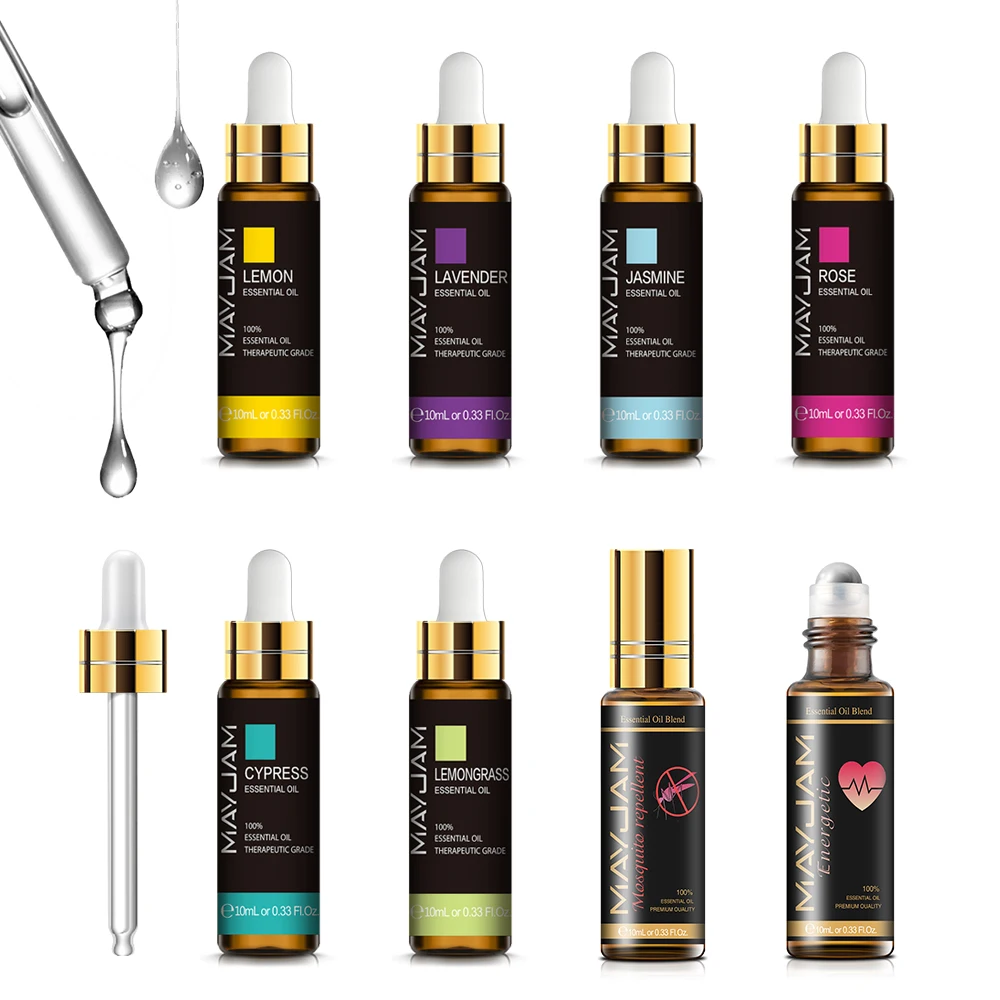 10ml Pure Plant Essential Oil For Humidifier Diffusers Mint Lavender