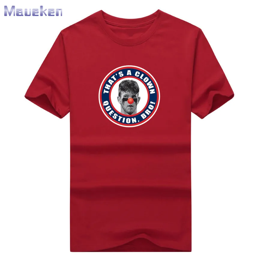 2020 Bryce Harper это клоун вопрос Бро! Забавная футболка с коротким рукавом 0808