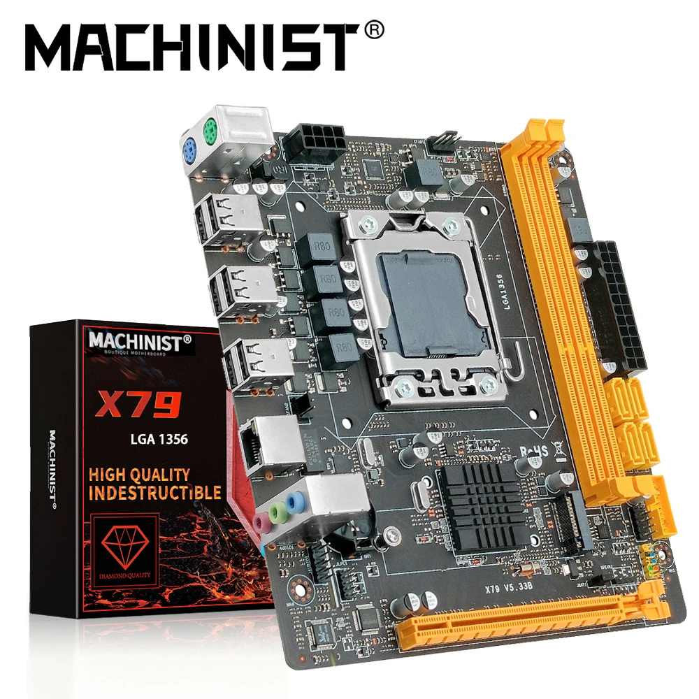 Machinist X79 Motherboard Lga 1356 Cpu Support Reg Ecc Memory And Xeon E5 Processor Mini Dtx M 2