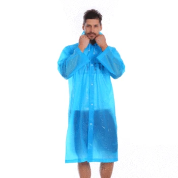 

1x Unisex Waterproof Jacket Clear Raincoat Rain Coat Hooded Poncho Rainwear Waterproof Jacket Womens Outerwear