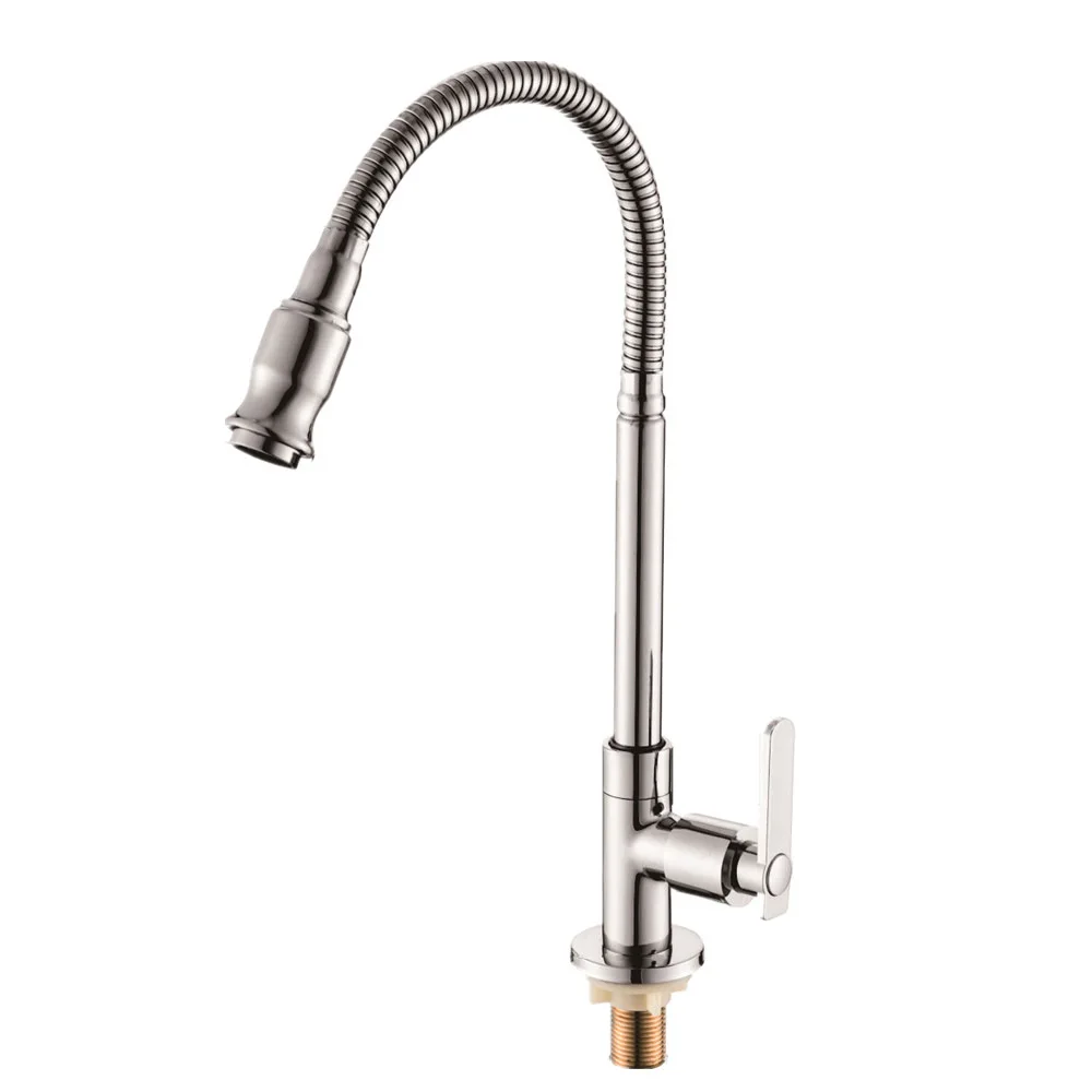 

Manufacturers Cross Border Wholesale Single Handle Kitchen Washing Basin Sink Universal Brass Rotating Electroplated Single Cold