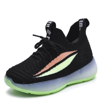 

2020 Spring Boy Breathable Mesh Sports Shoes Kids Fashion Casual Shoes Soft Sole Lightweight Comfortable Girls Running Shoes