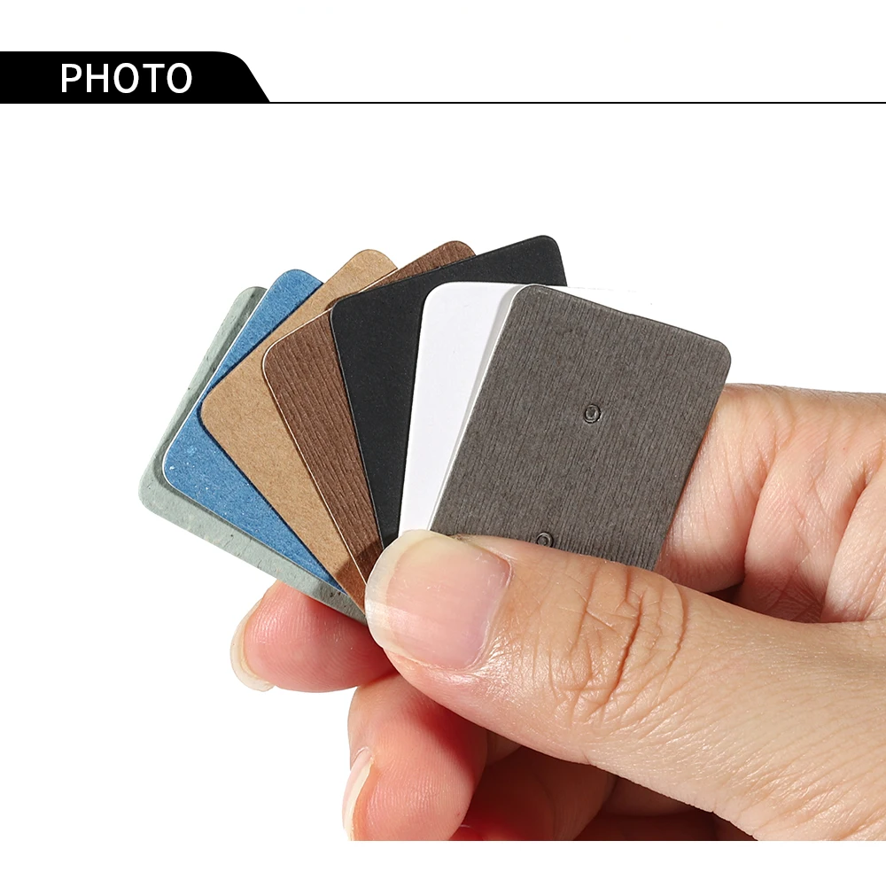 50-100pcs 2.5x3.5cm Ear Studs Card Earring Display Card Packaging Cardboard Blank Kraft Paper Price Tag for DIY Jewelry Gift