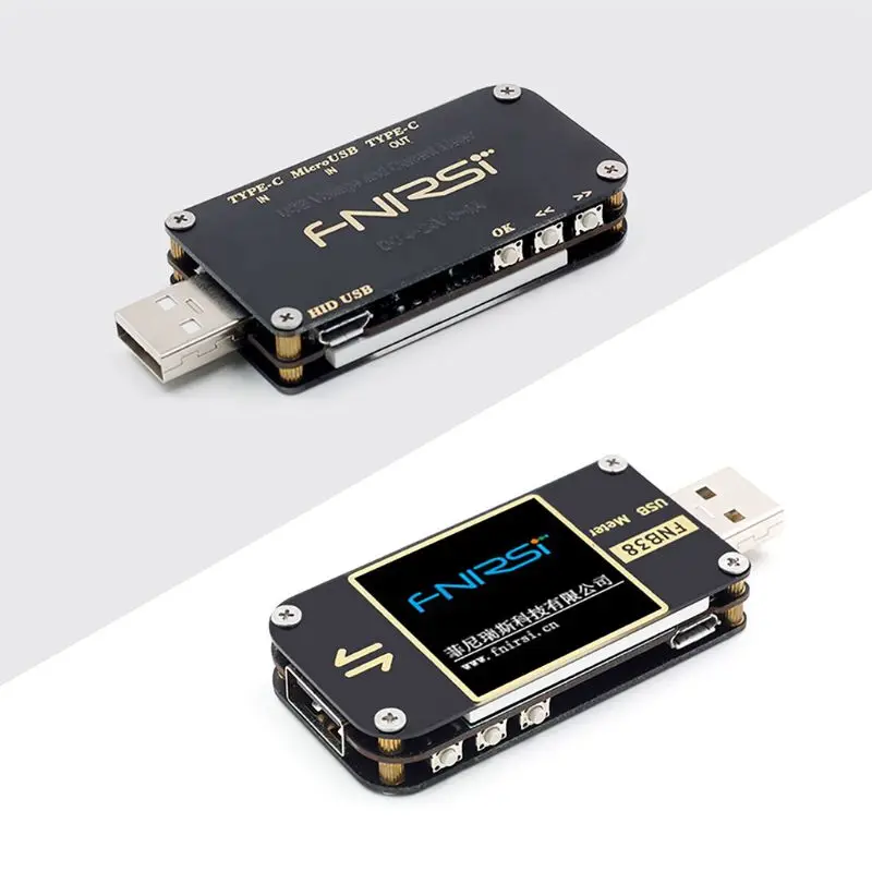 

FNB38 Current Voltage Meter USB Tester QC4+ PD3.0 2.0 PPS Fast Charging Protocol Capacity Testing Device