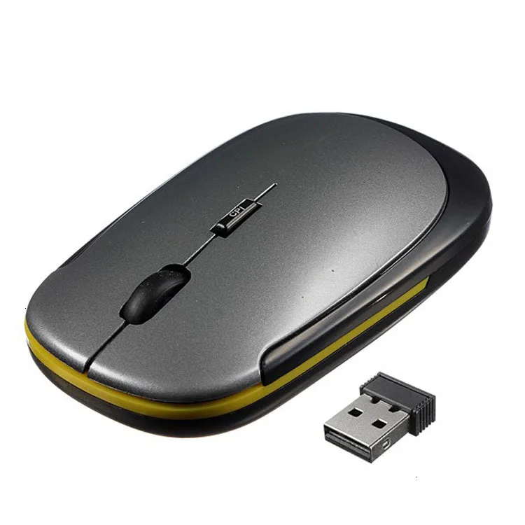 Ультратонкая фотоэлектрическая мышь 2,4 ГГц Беспроводная компьютерная Bluetooth мышь с USB Приемником мыши для ноутбука ПК компьютер yw