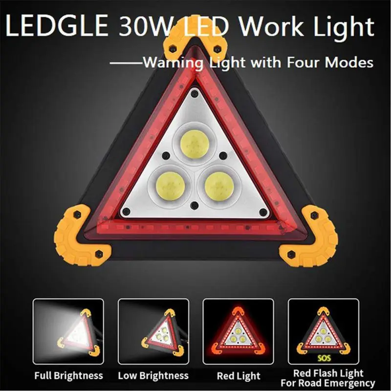 Портативный Фонари Треугольники Предупреждение потока СИД светильник резервный аккумулятор от карикатор автомобиля ремонтные работы лампы Перезаряжаемые потолочные светильник поиск светильник авто