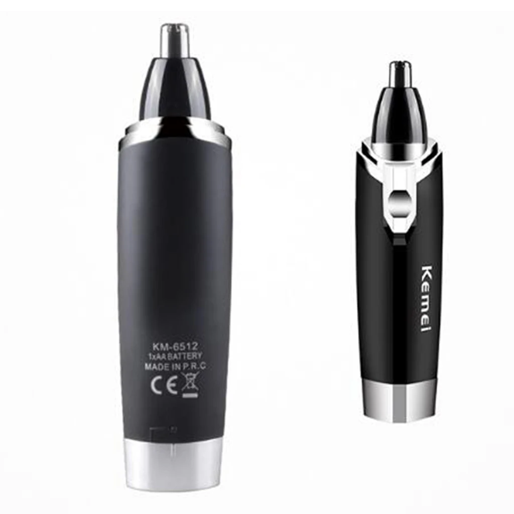 KEMEI Portable Mens Nasal Nose Hair Trimmer Clipper Rinse Clean KM-6512 Nasal Shaver Hair Removal Machine Travel Face Care Razor