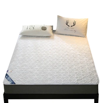 

Cotton Brushed Fabric Quilt Waterproof Mattress Pad Cover Fitted Mattress Protector Colchao Waterproof Sheet Matress Protector