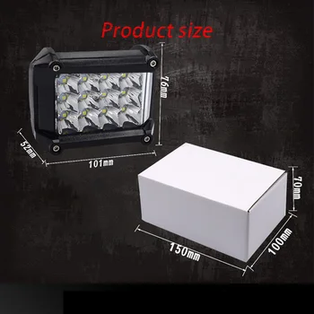 

DC 9V-32V Car Headlight White Light Car Headlight Fog Light Automobile Accessories 6000K Spotlight Car Light Aluminum Alloy