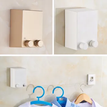 

Retractable Indoor Clothes Wall Hanger Magic Drying Rack Balcony Bathroom Invisible Clothesline Laundry Drying Rack