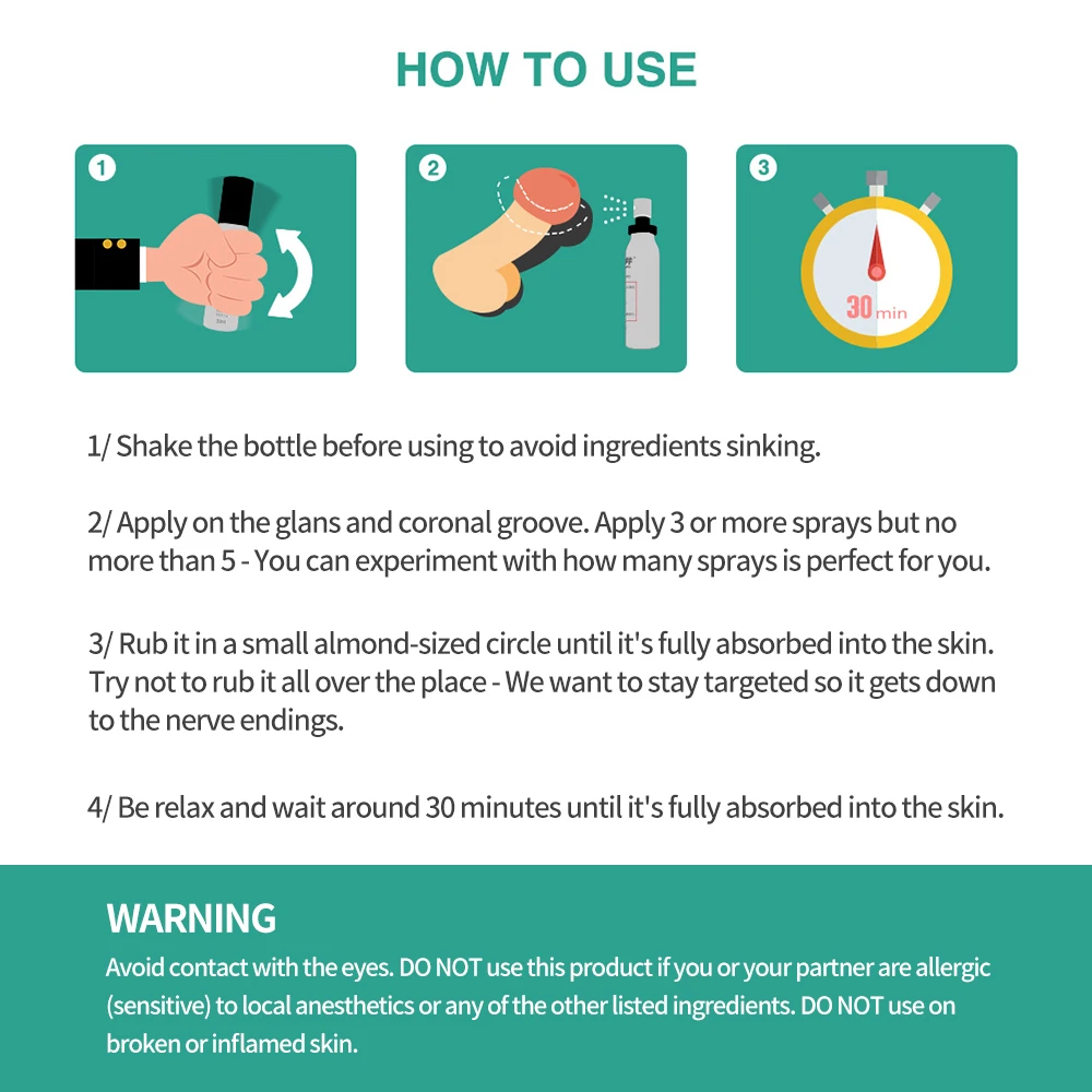 30ML+5ML Sex Delay Spray for Men Non-Numbing Male Delay Ejaculation Sex Spray Man Prolong Sprays Penis Premature Ejaculation