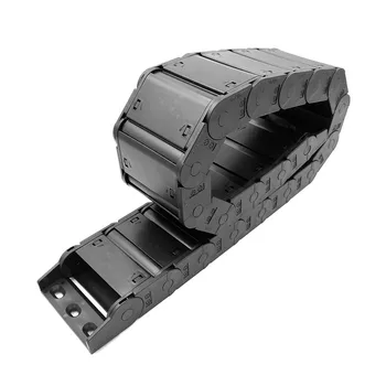

JFLO 25x77mm 1M Closed Open on both sides Plastic drag chain Cable drag chain Wire Carrier with connector for CNC Machine Tools