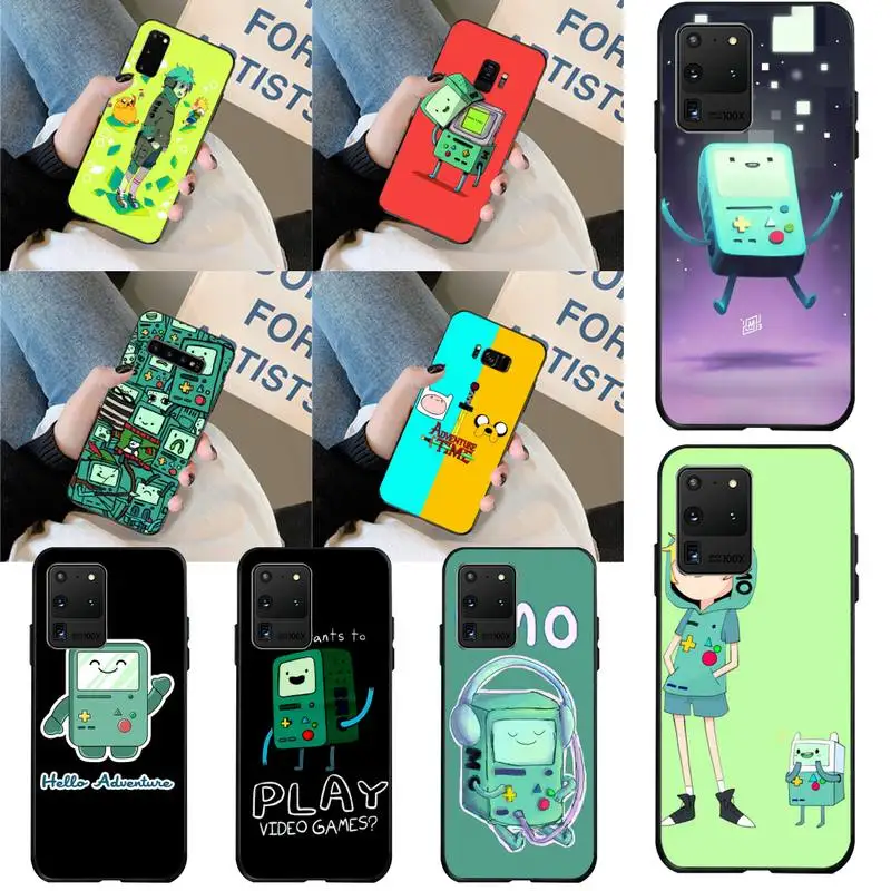 

HPCHCJHM adventure time Beemo bmo Jake Finn Phone Case for Samsung S20 plus Ultra S6 S7 edge S8 S9 plus S10 5G