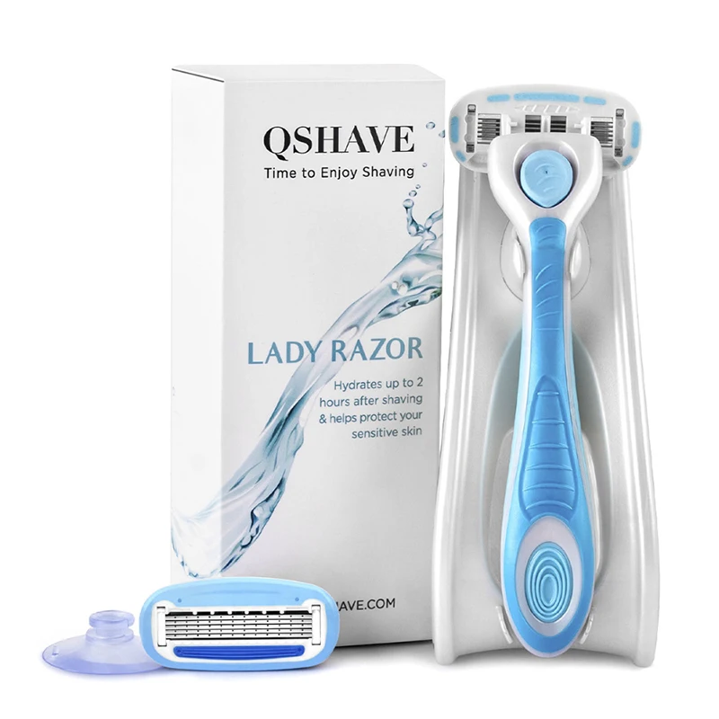 Женская бритва с 5 лезвиями QSHAVE IT эпилятор для удаления волос в бикини + 2