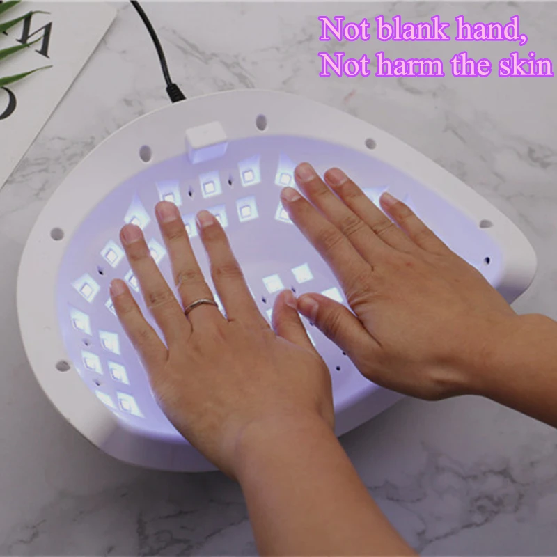 120 Вт Светодиодный светильник для ногтей для маникюра, Сушилка для ногтей, УФ лампа для отверждения, УФ-гель для ногтей с датчиком движения, ЖК-дисплей