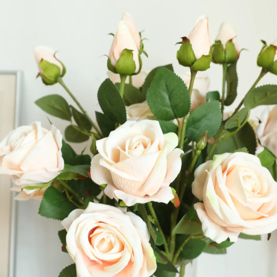 Высокое качество! 5 шт. 10 см искусственные цветы розы шелковые цветы искусственные головки цветов домашний декор Свадебные сувениры DIY украшения