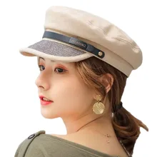 Новые осенние Восьмиугольные шляпы для женщин бейсболка с плоским козырьком яркие шелковые женские Твердые крышки Женский Повседневный берет шляпа брендовые кепки