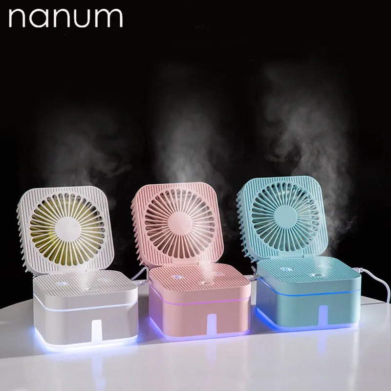 

New Aroma Essential Oil Diffuser Rubik Cube Fan Humidifier 250ml Air Purifier LED Night Light USB Mini Fogger Car humidifiers