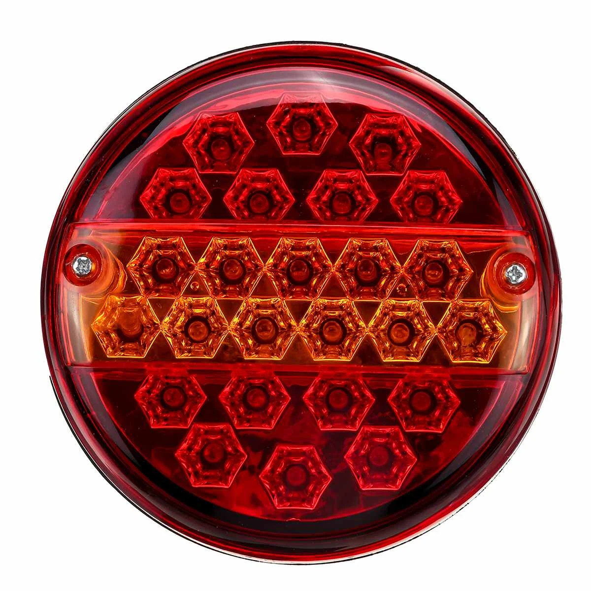 12V 6," 25LED прицеп фонарь стоп-сигнала светильник s поворотов круглый потолочный светильник Caravan Грузовик Ван задний светильник универсальный индикатор гамбургер