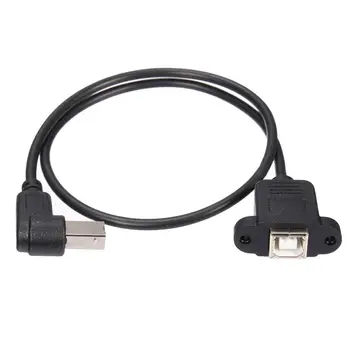 

USB 2.0 B Male to USB B Female Socket Printer Panel Mount Extension Cable 50cm