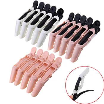 

5 Pcs/Pack Colored Plastic Alligator Hair Clip Hair Styling Tools Pro Salon Hair Cutting Extension Care Tool Bow Hair Clips