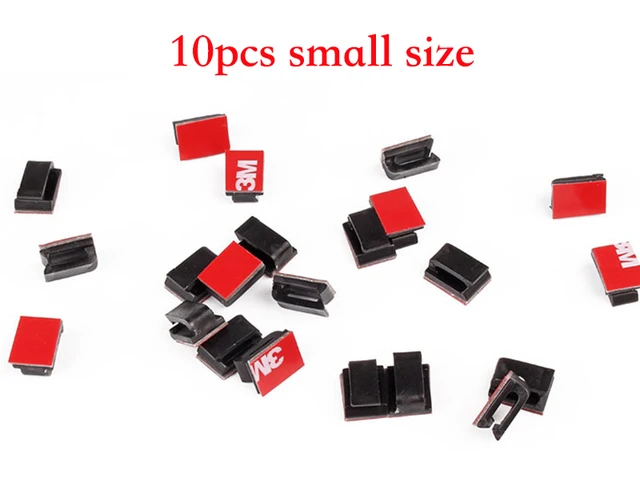 Car Self Adhesive Cable Clip Auto Driving Recorder Wire Management Clamps GPS Data Line Organizer Cord Tie Holder Fixed Clips small 10pcs