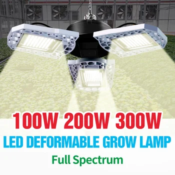 

Full Spectrum LED Plant Light White E27 Grow Light 110V Growing LED Lamp 100W 200W 300W Phyto Lamp 220V LED Hydroponics Lighting