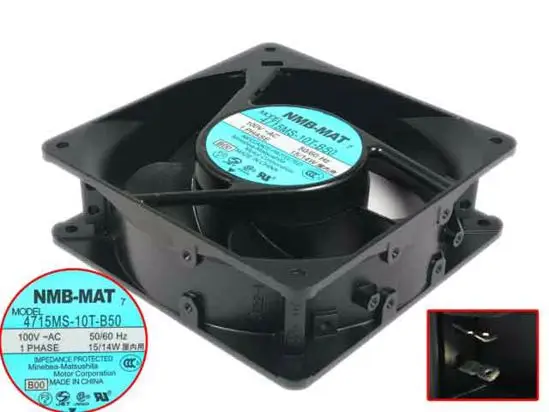 

NMB-MAT 4715MS-10T-B50 B00 AC 100V 15W 120x120x38mm вентилятор охлаждения сервера