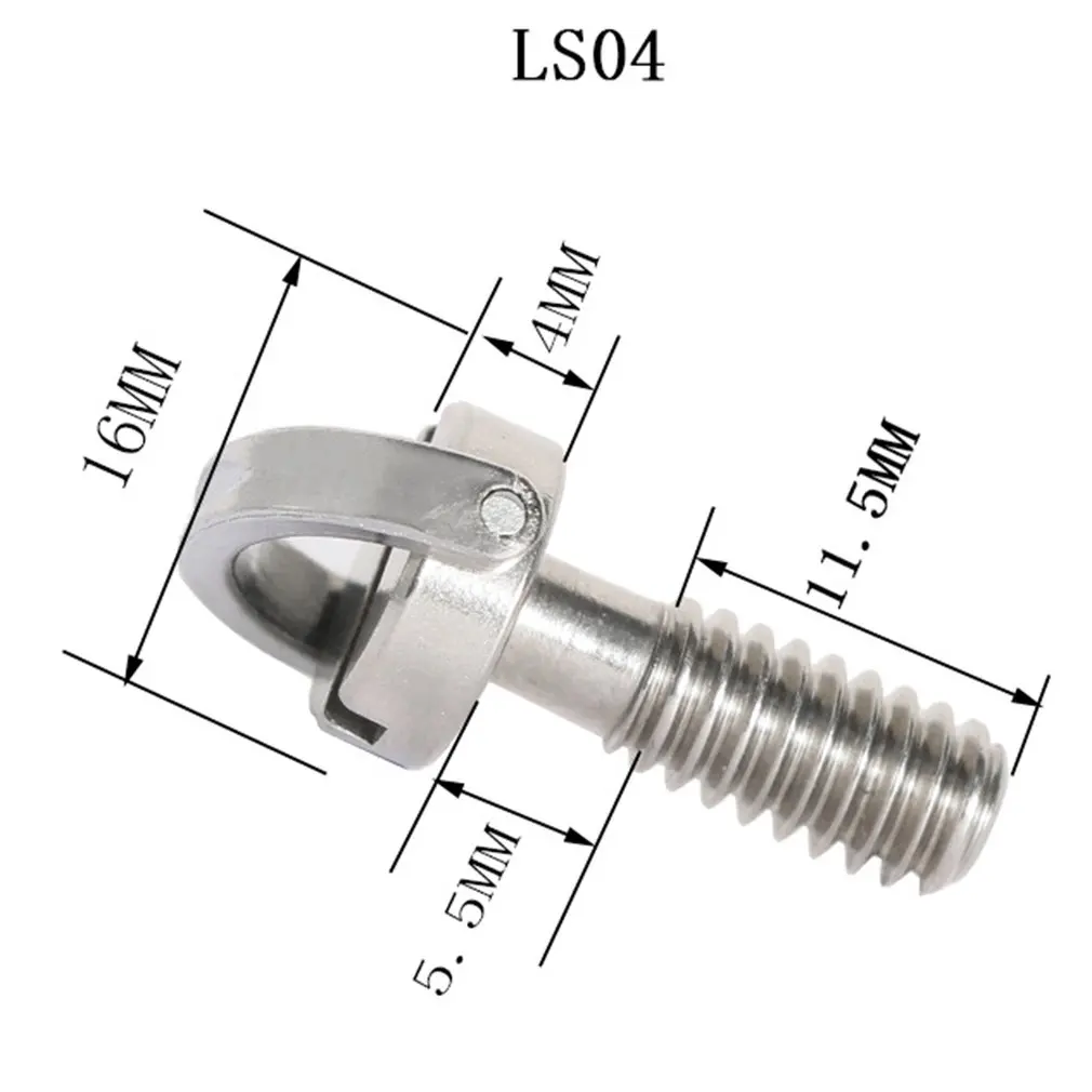 Factory Wholesale Long Screw SLR Camera Tripod PTZ Screw Quick Release Plate Word Stainless Steel 1/4 Inch Plastic/wood