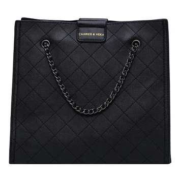 

iVog New Arrival Everyday Female Small Crossbody Shoulder Handbag Black loui vuiton Geometric Chain Tote Bags for Women 2019