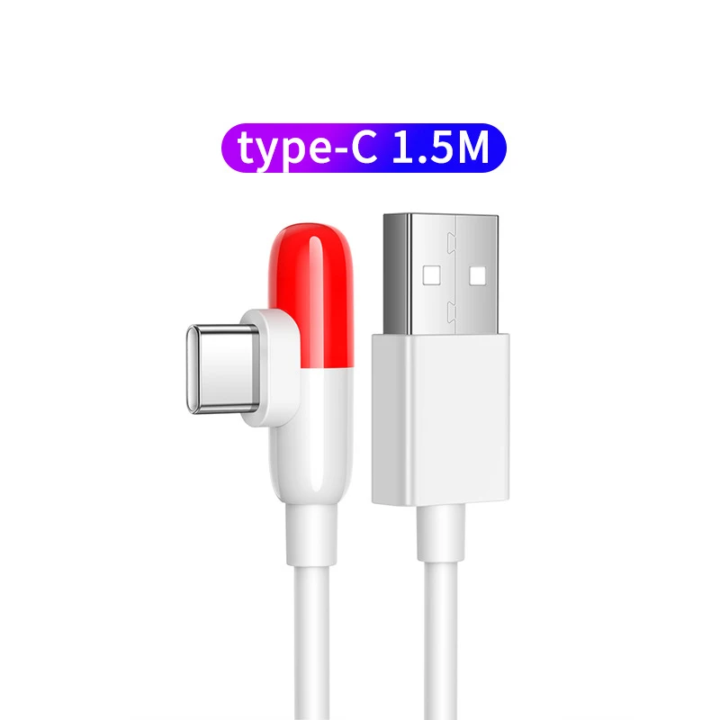 1 м/2 м USB Type C 90 градусов быстрая зарядка usb c кабель шнур для передачи данных