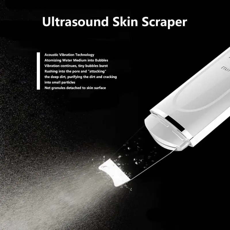 

Ultrasonic Skin Scrubber USB Face Deep Cleaning 3 Modes Rechargeable Ultrasonic Facial Skin Scrubber Face Cleaning Device