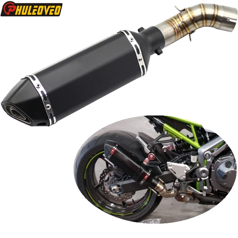 For Z900 2017 2020 Motorcycle Muffler Exhaust System Link Pipe Z900