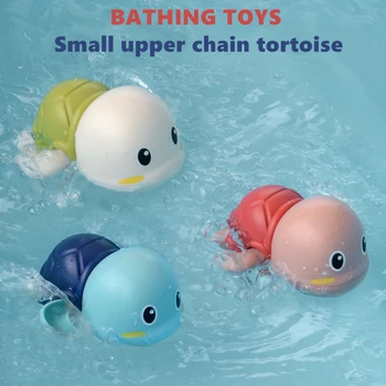 

Baby Bath Toys Shower Toys Small Upper Chain Tortoise Toys Spring Motor Toys Baby Accessories Classic Toys